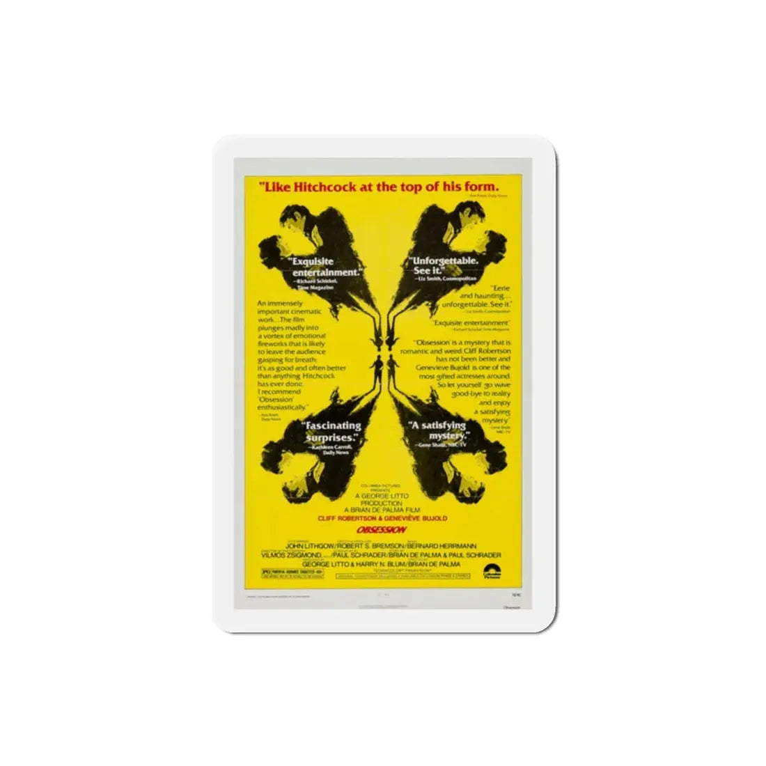 Obsession 1976 Movie Poster Refrigerator Magnet - The Sticker Space