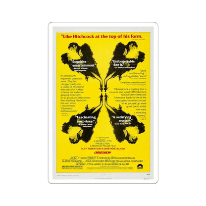 Obsession 1976 Movie Poster - STICKER Vinyl Kiss-Cut Decal 4 Inch White - The Sticker Space