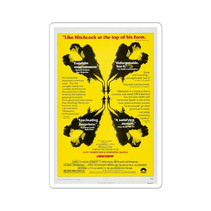 Obsession 1976 Movie Poster - STICKER Vinyl Kiss-Cut Decal 6 Inch White - The Sticker Space