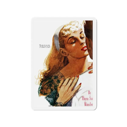 Obsession, Good Housekeeping, May 1944 (Magazine Illustration) Refrigerator Magnet - The Sticker Space