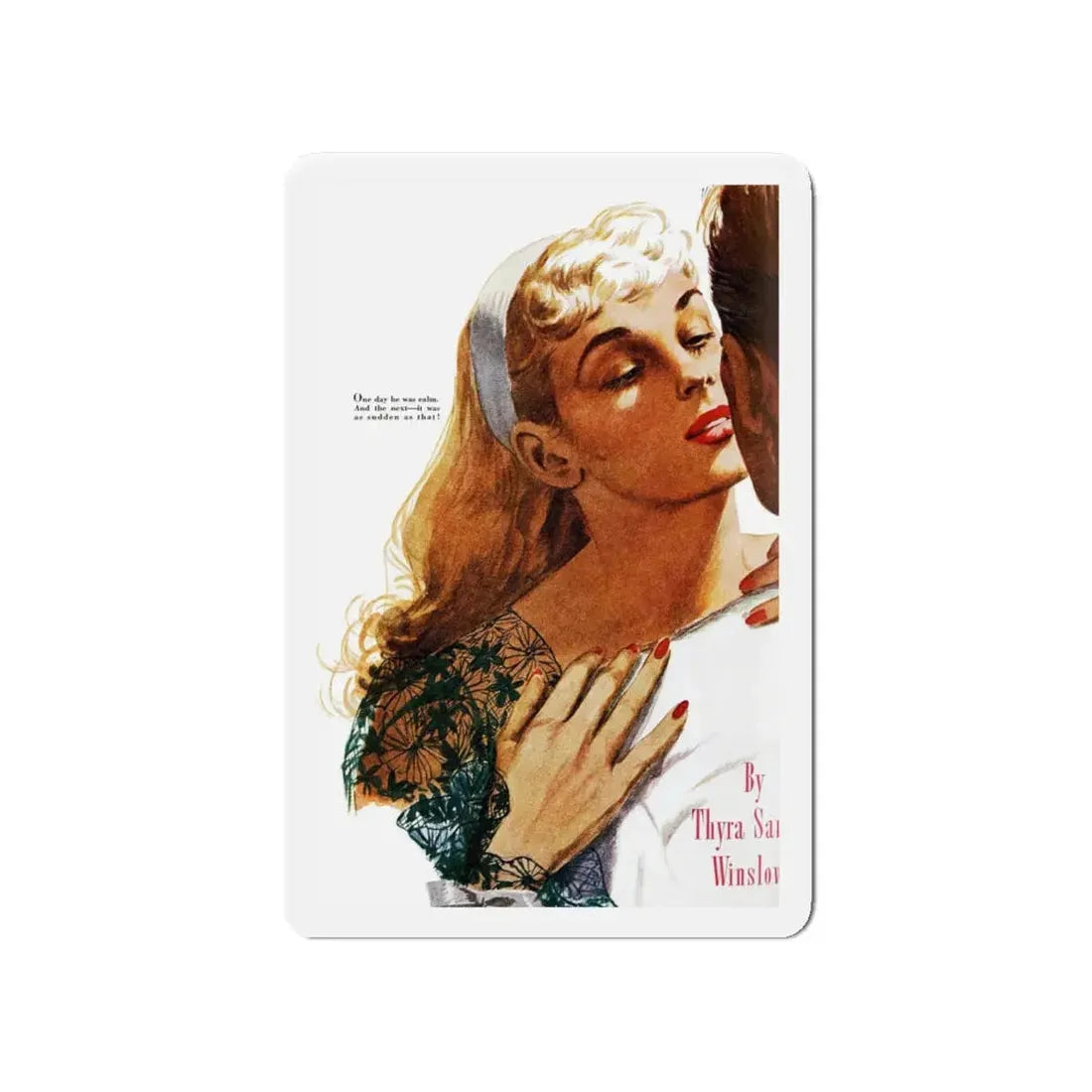 Obsession, Good Housekeeping, May 1944 (Magazine Illustration) Refrigerator Magnet - The Sticker Space