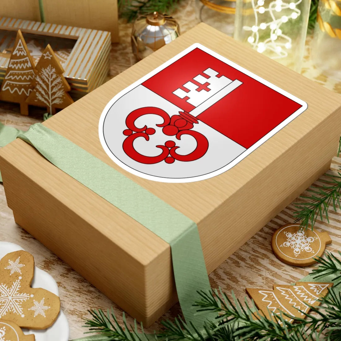 Obwald-coat of arms (Switzerland) (Coat of Arms) STICKER Vinyl Kiss-Cut Decal - The Sticker Space