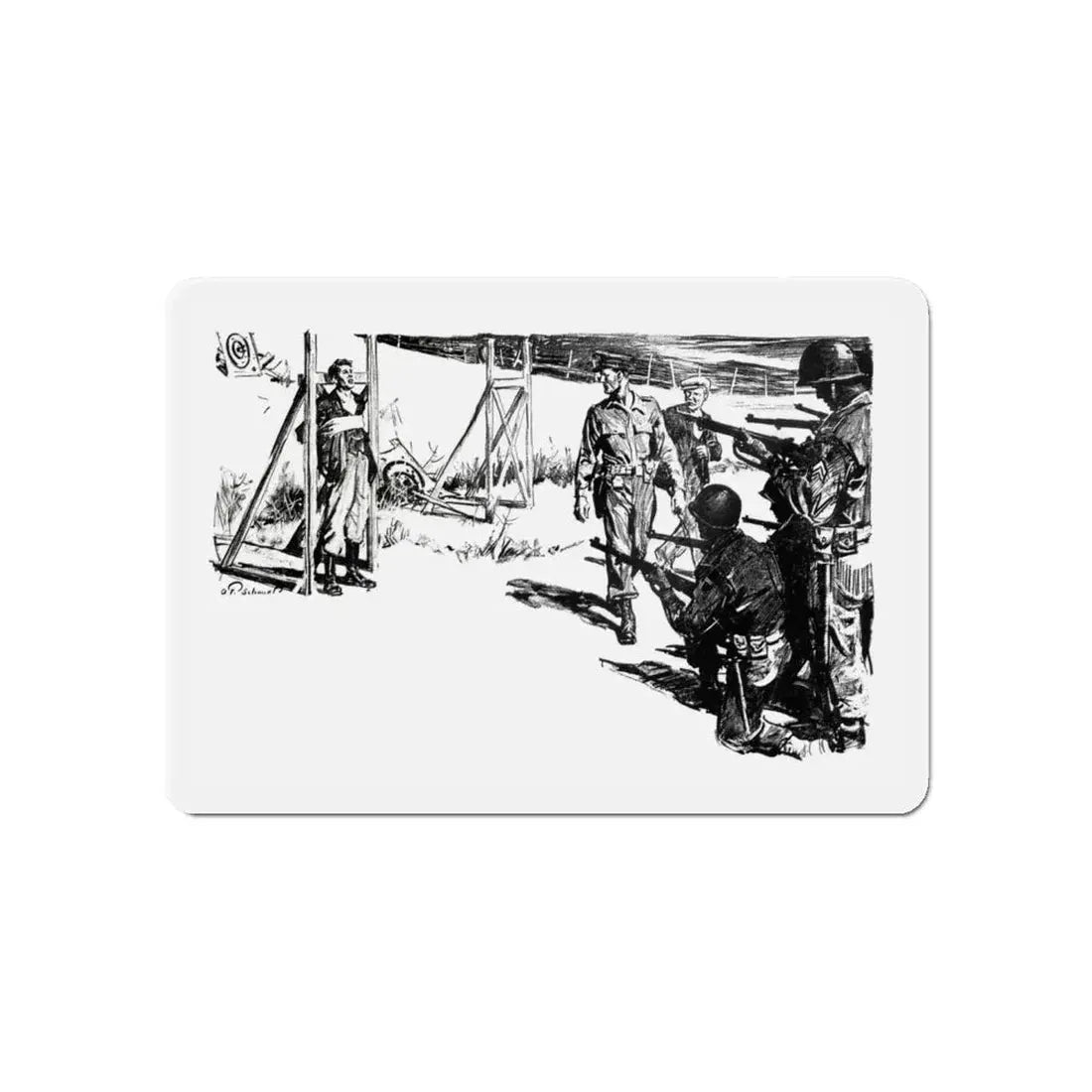 Occupation Admiral (2), Blue Book Magazine, June 1950 (Magazine Illustration) Refrigerator Magnet - The Sticker Space