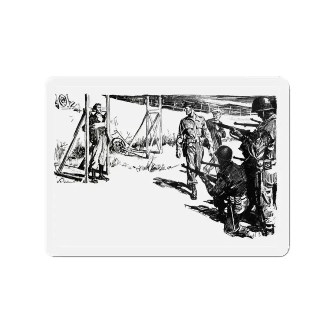 Occupation Admiral (2), Blue Book Magazine, June 1950 (Magazine Illustration) Refrigerator Magnet - The Sticker Space