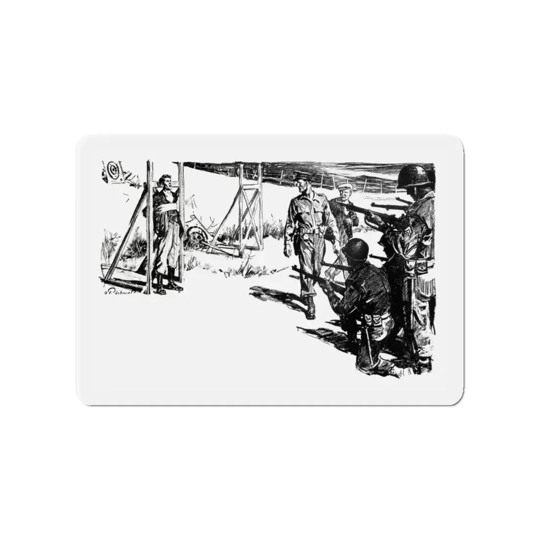 Occupation Admiral (2), Blue Book Magazine, June 1950 (Magazine Illustration) Refrigerator Magnet - The Sticker Space