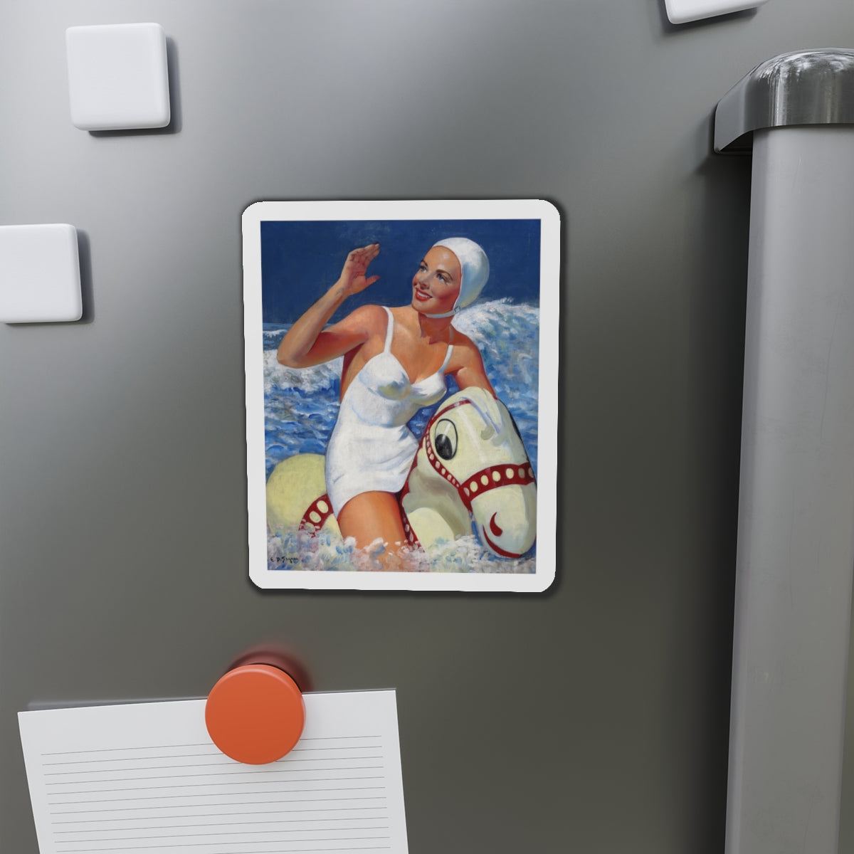 Ocean Fun (Magazine Illustration) Refrigerator Magnet