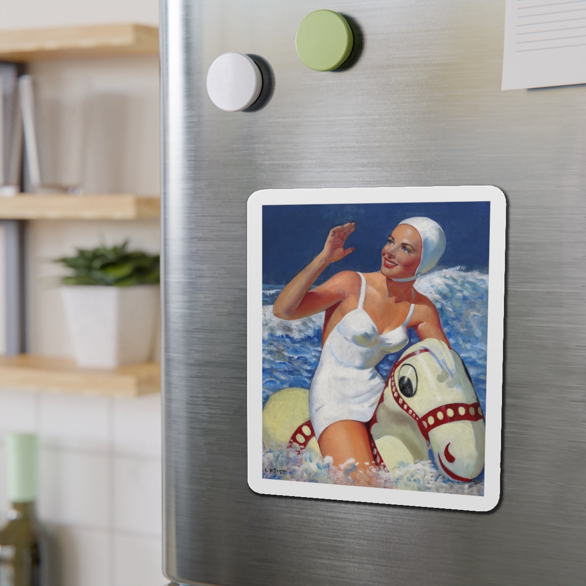 Ocean Fun (Magazine Illustration) Refrigerator Magnet