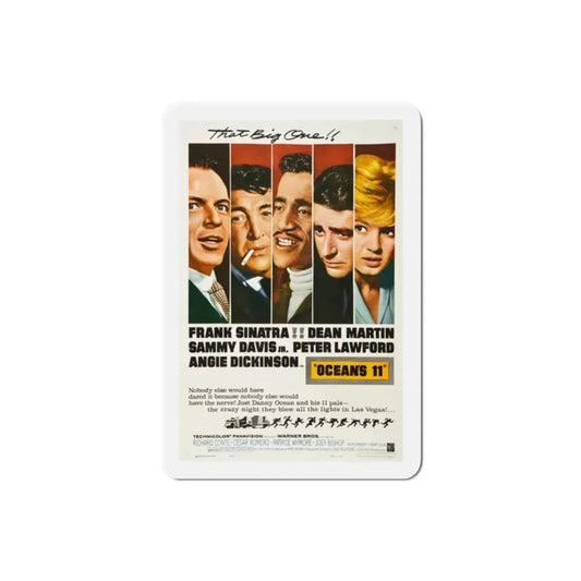 Ocean's Eleven 1960 Movie Poster Refrigerator Magnet 2 Inch - The Sticker Space