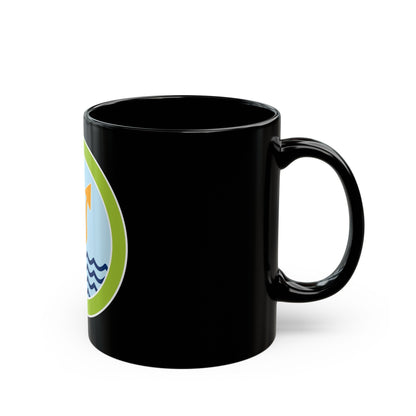 Oceanography (Boy Scout Merit Badge) Black Coffee Mug-The Sticker Space