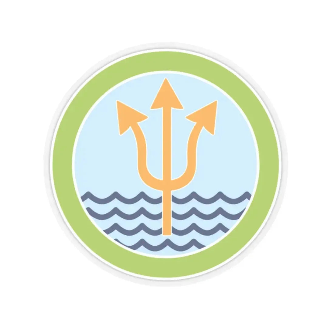 Oceanography (Boy Scout Merit Badge) STICKER Vinyl Kiss-Cut Decal 2 Inch Transparent - The Sticker Space
