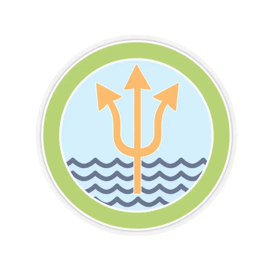 Oceanography (Boy Scout Merit Badge) STICKER Vinyl Kiss-Cut Decal 3 Inch Transparent - The Sticker Space