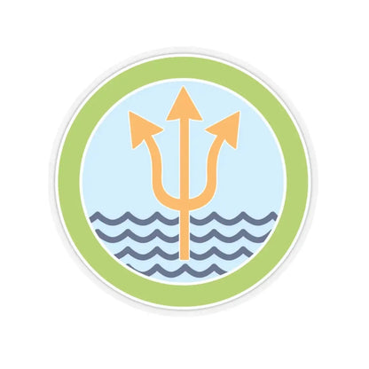 Oceanography (Boy Scout Merit Badge) STICKER Vinyl Kiss-Cut Decal 4 Inch Transparent - The Sticker Space