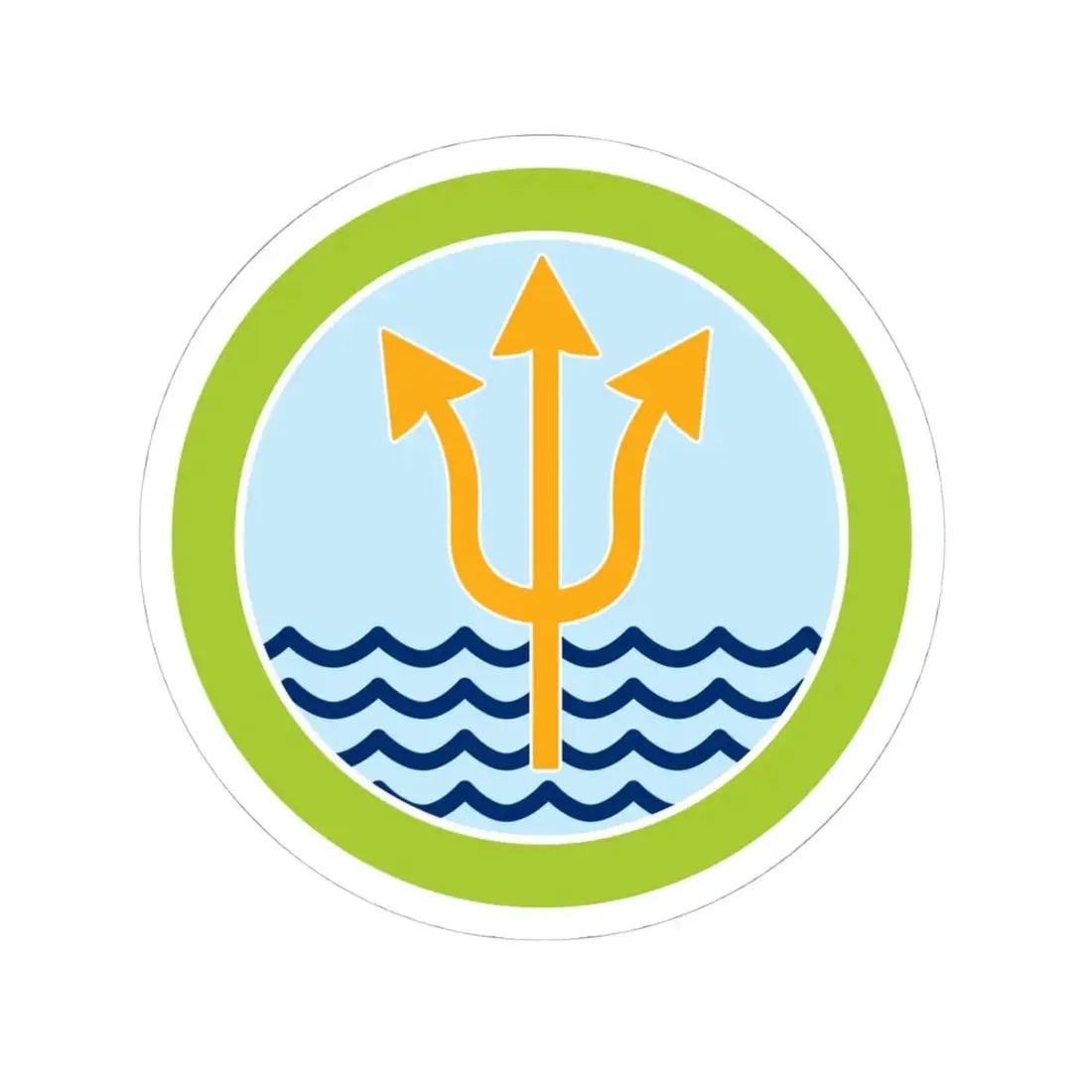 Oceanography (Boy Scout Merit Badge) STICKER Vinyl Kiss-Cut Decal 4 Inch White - The Sticker Space