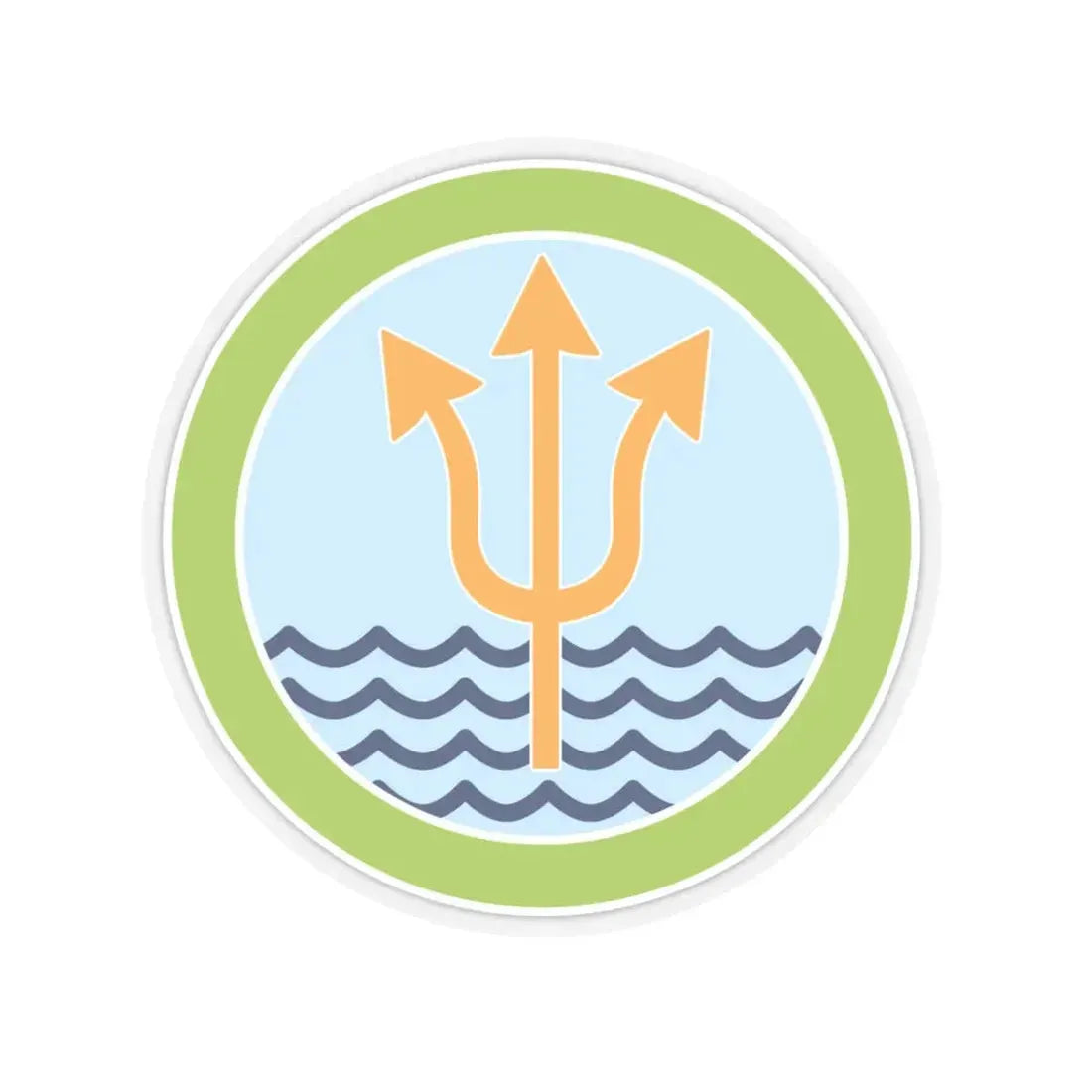 Oceanography (Boy Scout Merit Badge) STICKER Vinyl Kiss-Cut Decal 6 Inch Transparent - The Sticker Space