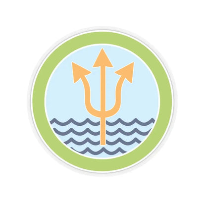 Oceanography (Boy Scout Merit Badge) STICKER Vinyl Kiss-Cut Decal 6 Inch Transparent - The Sticker Space