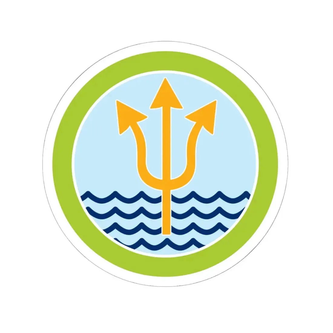Oceanography (Boy Scout Merit Badge) STICKER Vinyl Kiss-Cut Decal 6 Inch White - The Sticker Space