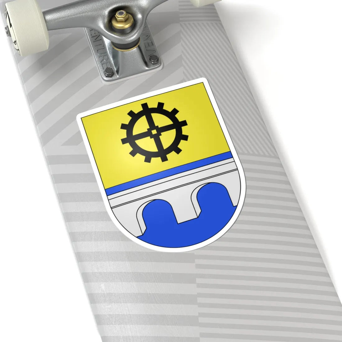 Ocout-coat of arms (Switzerland) (Coat of Arms) STICKER Vinyl Kiss-Cut Decal - The Sticker Space