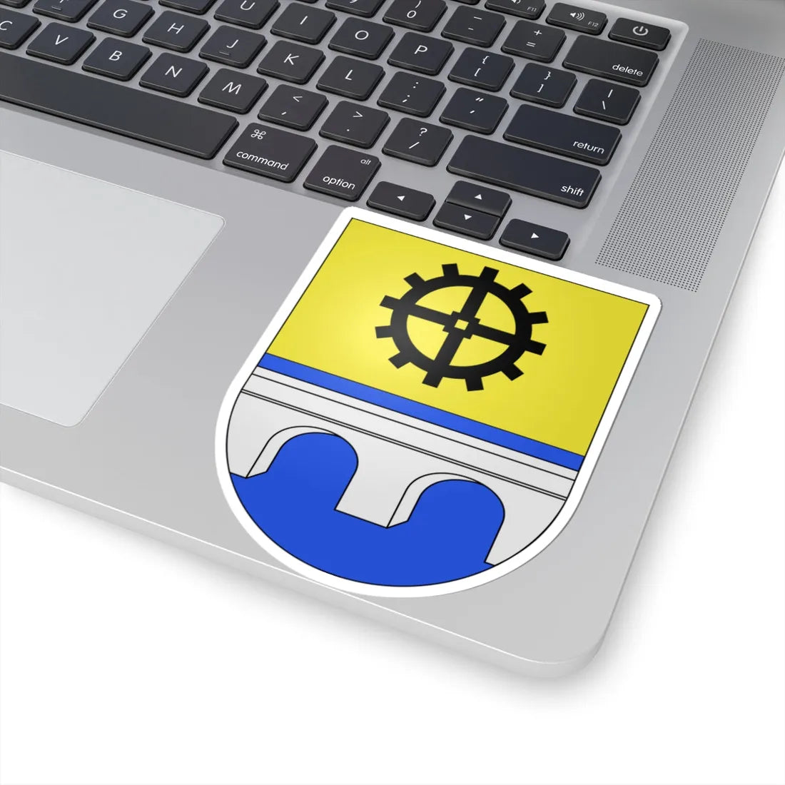 Ocout-coat of arms (Switzerland) (Coat of Arms) STICKER Vinyl Kiss-Cut Decal - The Sticker Space