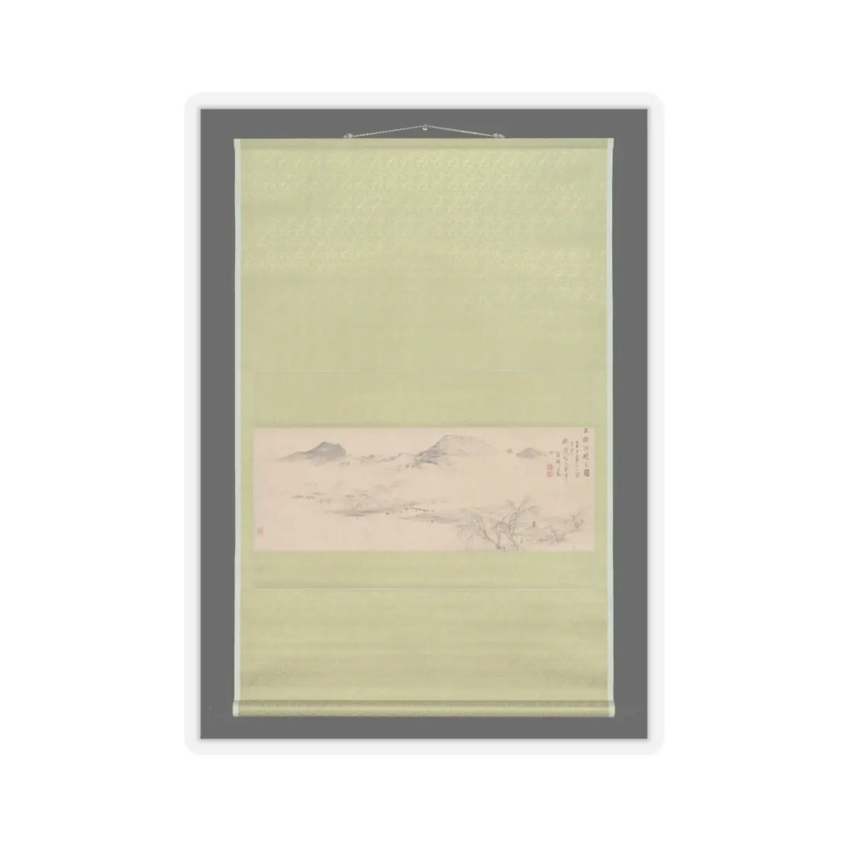 Oda Kaisen - View of the Kamo River from Sanbogi at Dawn - 1829 v2 - STICKER Vinyl Kiss-Cut Decal