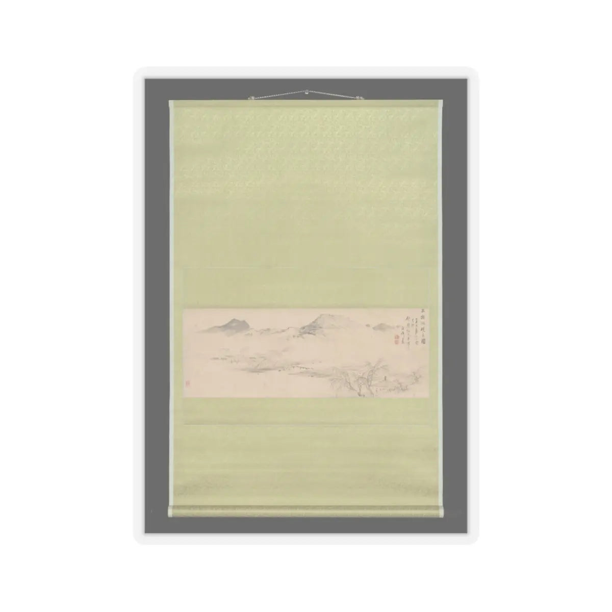 Oda Kaisen - View of the Kamo River from Sanbogi at Dawn - 1829 v2 - STICKER Vinyl Kiss-Cut Decal