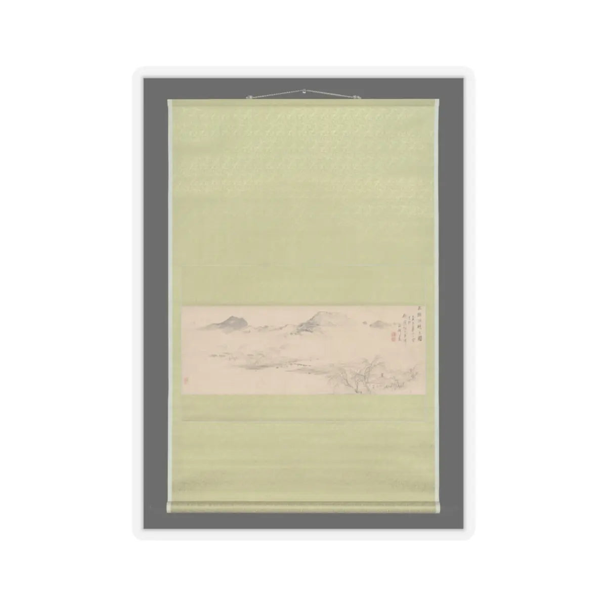Oda Kaisen - View of the Kamo River from Sanbogi at Dawn - 1829 v2 - STICKER Vinyl Kiss-Cut Decal