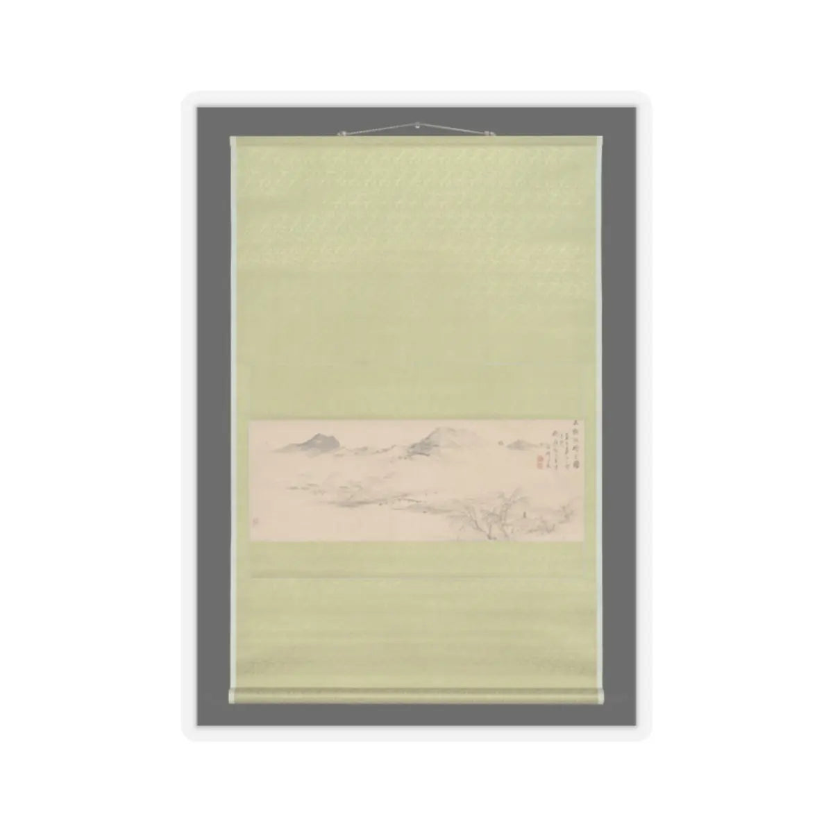 Oda Kaisen - View of the Kamo River from Sanbogi at Dawn - 1829 v2 - STICKER Vinyl Kiss-Cut Decal