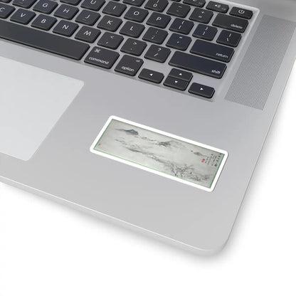 Oda Kaisen - View of the Kamo River from Sanbogi at Dawn - 1829 v3 - STICKER Vinyl Kiss-Cut Decal