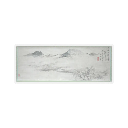 Oda Kaisen - View of the Kamo River from Sanbogi at Dawn - 1829 v3 - STICKER Vinyl Kiss-Cut Decal