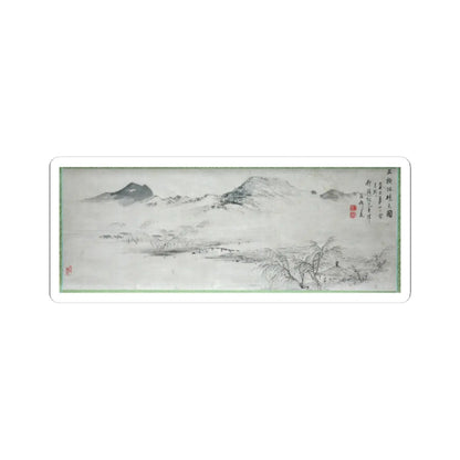 Oda Kaisen - View of the Kamo River from Sanbogi at Dawn - 1829 v3 - STICKER Vinyl Kiss-Cut Decal