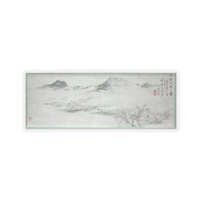 Oda Kaisen - View of the Kamo River from Sanbogi at Dawn - 1829 v3 - STICKER Vinyl Kiss-Cut Decal