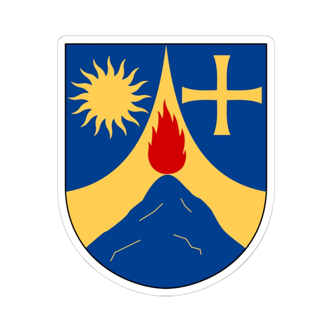 Odelstierna vapen (Sweden) (Coat of Arms) STICKER Vinyl Kiss-Cut Decal 6 Inch White - The Sticker Space