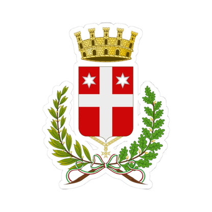 Oderzo-Stemma (Italy) (Coat of Arms) STICKER Vinyl Kiss-Cut Decal 3 Inch White - The Sticker Space