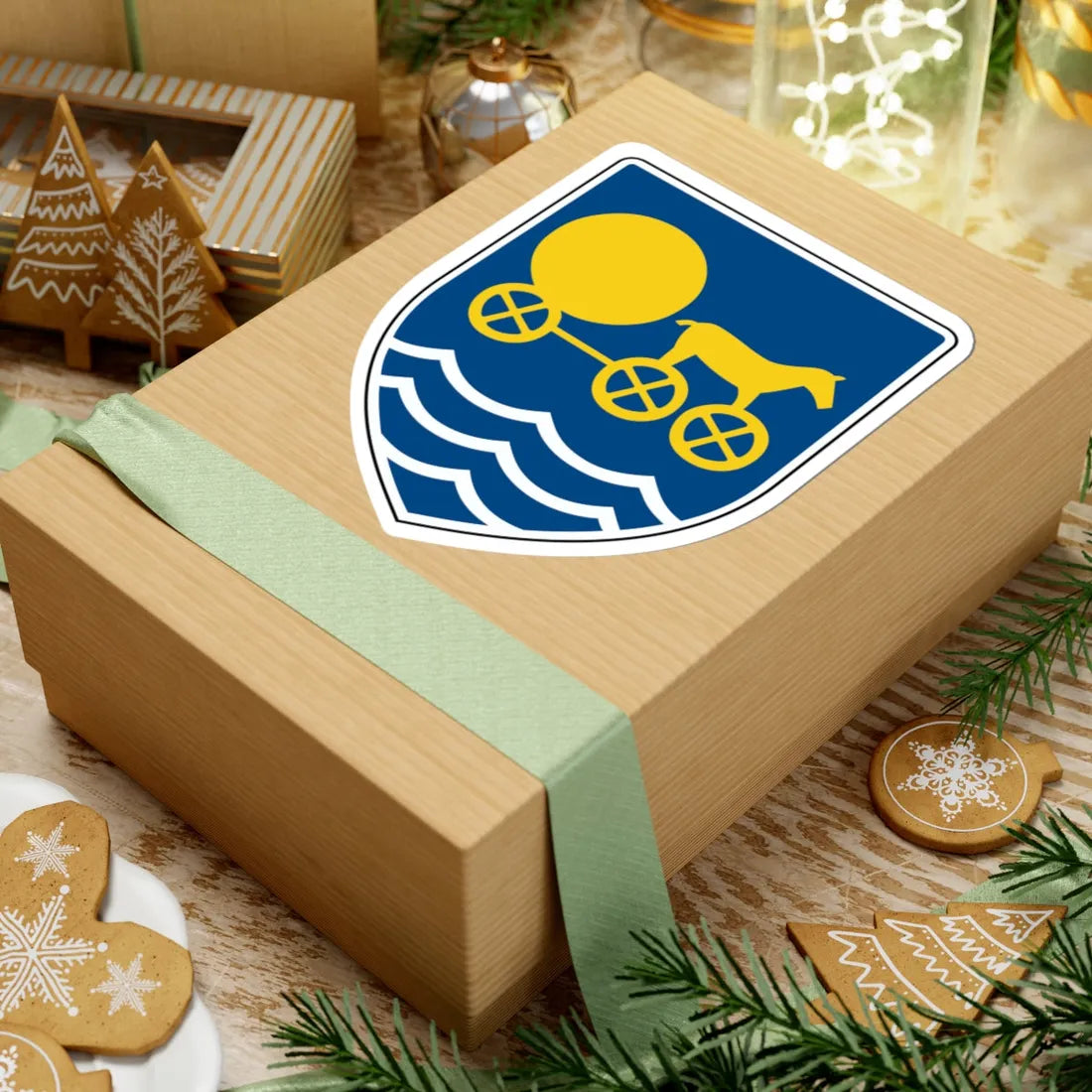 Odsherred Kommune coa (Denmark) (Coat of Arms) STICKER Vinyl Kiss-Cut Decal - The Sticker Space