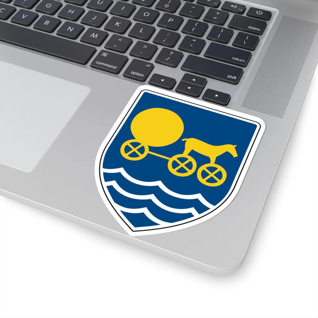 Odsherred Kommune coa (Denmark) (Coat of Arms) STICKER Vinyl Kiss-Cut Decal - The Sticker Space