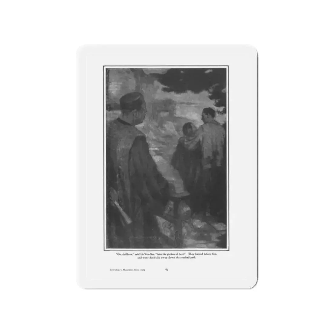 Odyssey of Oliver Jones, Everybody's Magazine, May 1924 (Magazine Illustration) Refrigerator Magnet 2 Inch - The Sticker Space