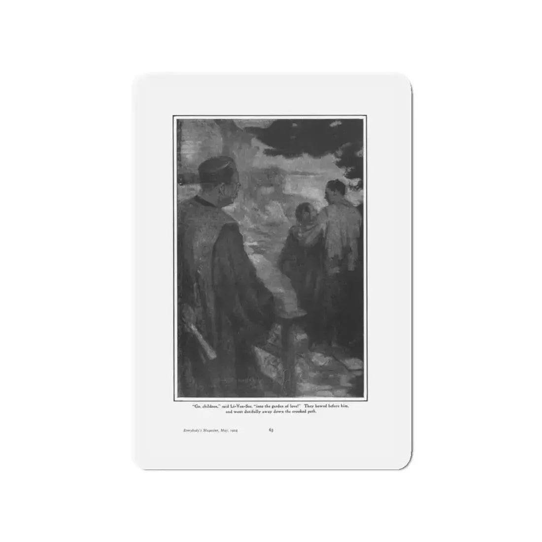 Odyssey of Oliver Jones, Everybody's Magazine, May 1924 (Magazine Illustration) Refrigerator Magnet 3 Inch - The Sticker Space