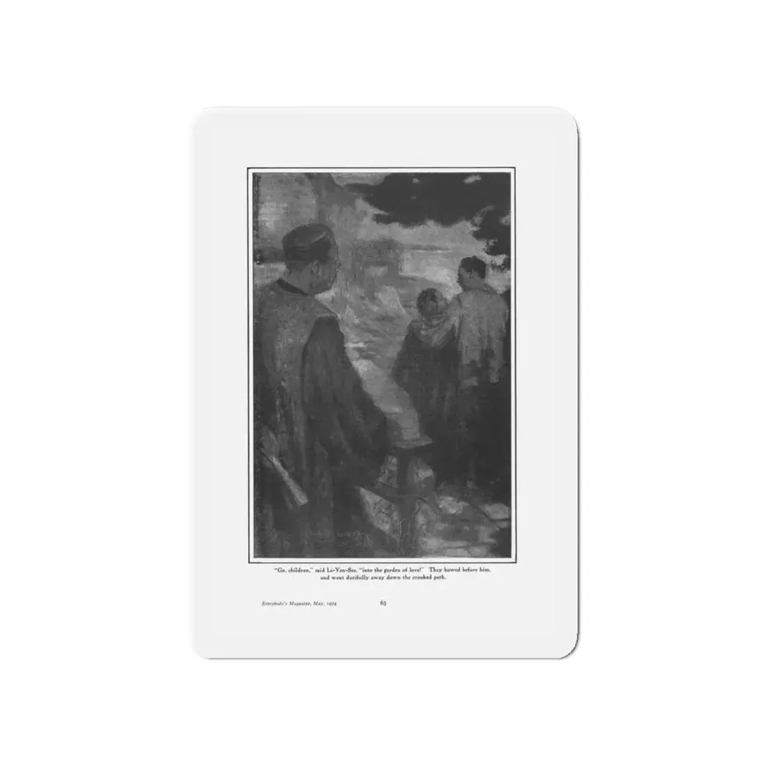 Odyssey of Oliver Jones, Everybody's Magazine, May 1924 (Magazine Illustration) Refrigerator Magnet - The Sticker Space