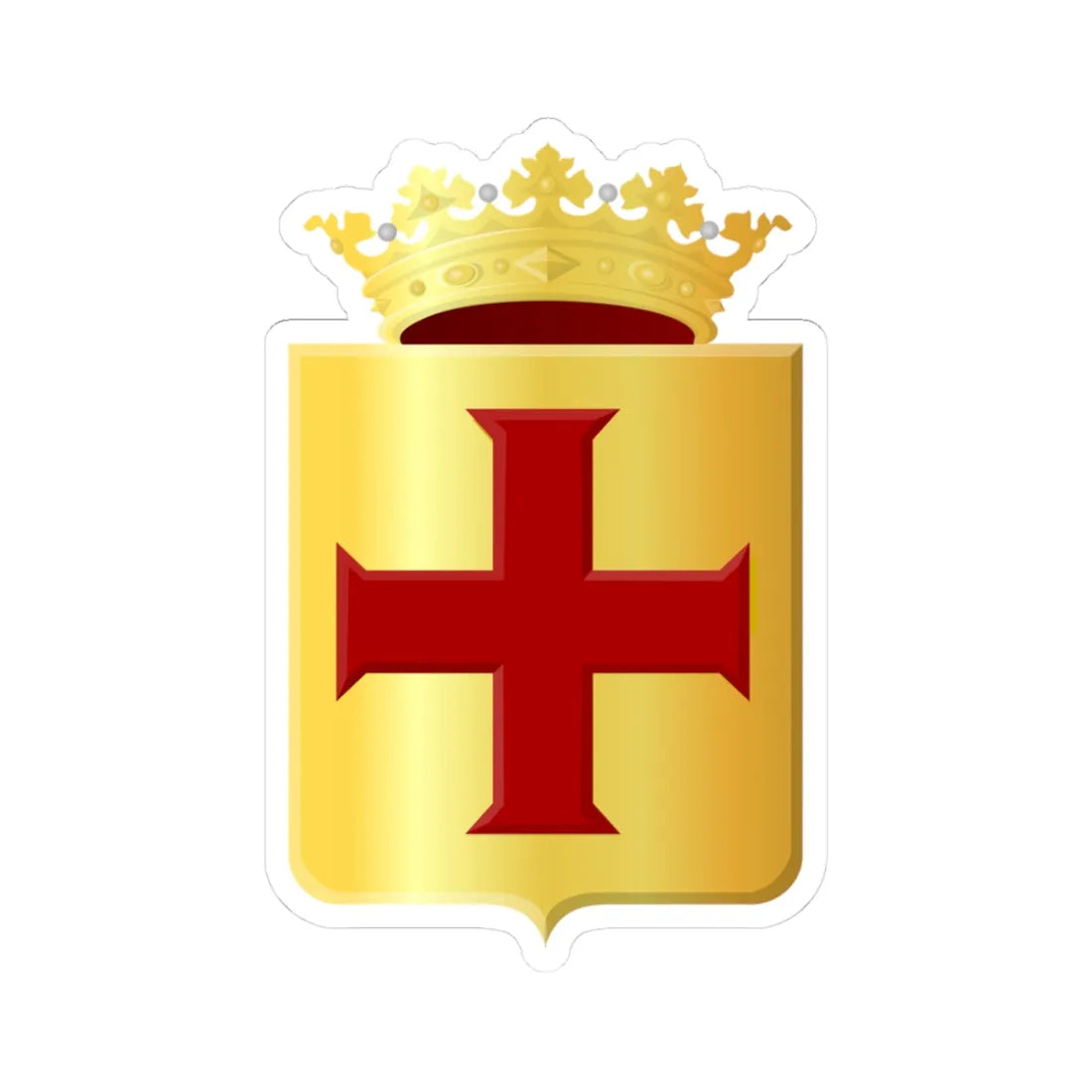 Oegstgeest wapen 1816 (Netherlands) (Coat of Arms) STICKER Vinyl Kiss-Cut Decal 3 Inch White - The Sticker Space