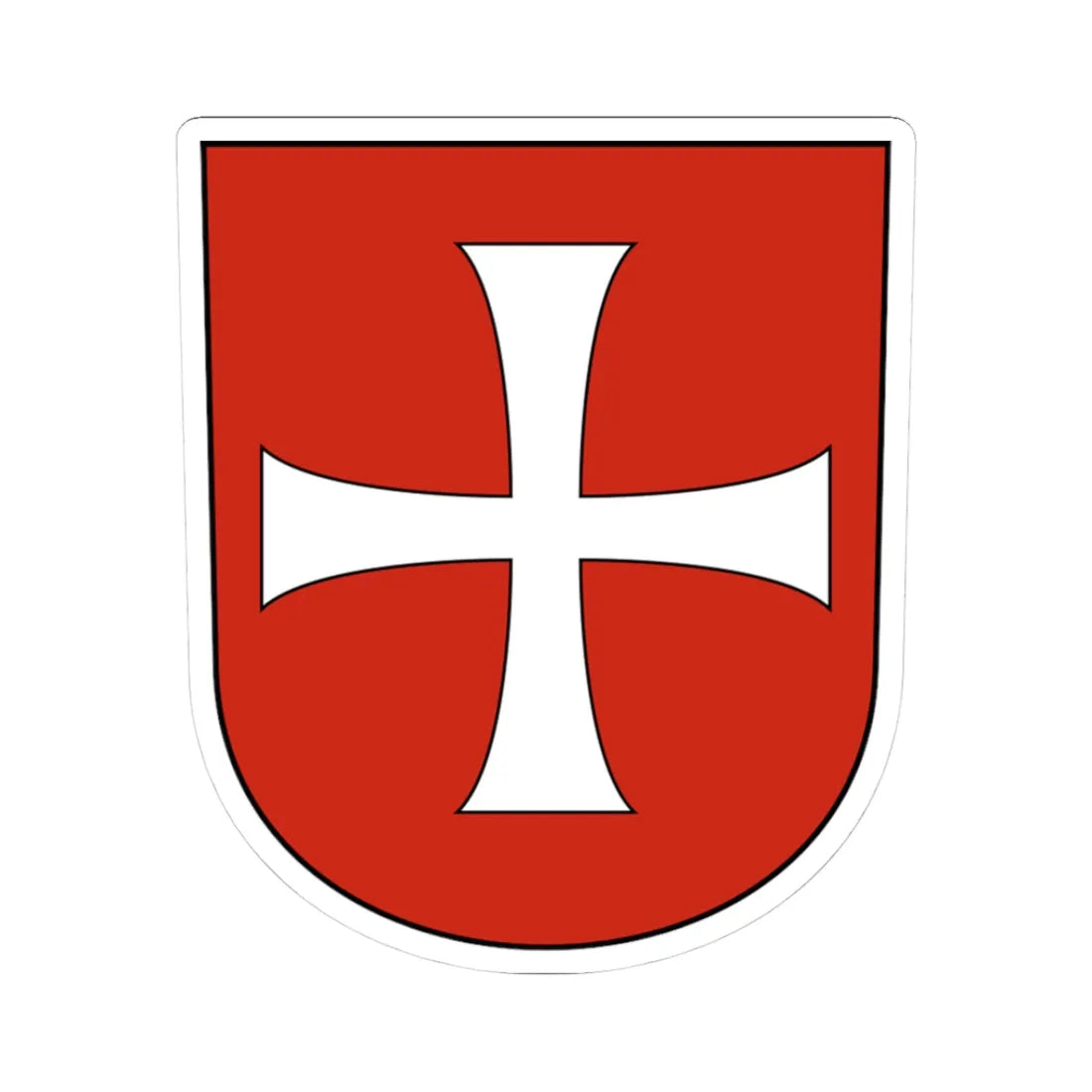 Oensingen-blazon (Switzerland) (Coat of Arms) STICKER Vinyl Kiss-Cut Decal 3 Inch White - The Sticker Space