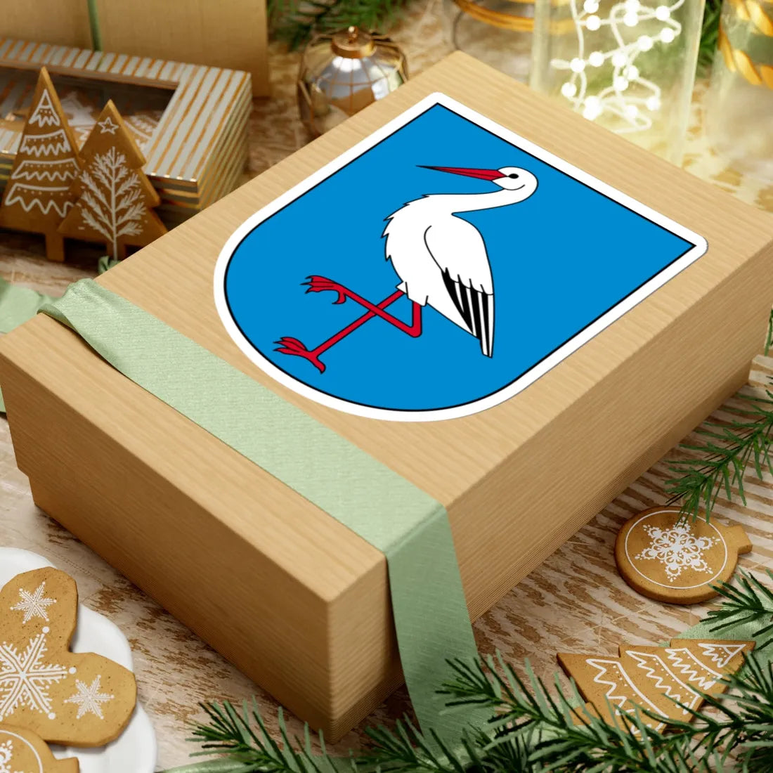 Oetwil am See-blazon (Switzerland) (Coat of Arms) STICKER Vinyl Kiss-Cut Decal - The Sticker Space