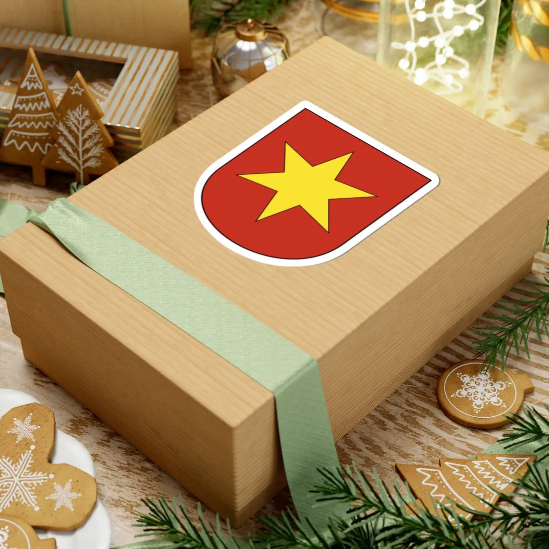 Oetwil an der Limmat (Switzerland) (Coat of Arms) STICKER Vinyl Kiss-Cut Decal - The Sticker Space