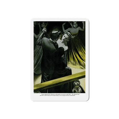 Of Course, She's Older (1), Redbook, February 1947 (Magazine Illustration) Refrigerator Magnet 6 Inch - The Sticker Space