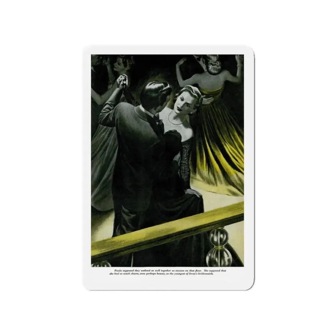 Of Course, She's Older (1), Redbook, February 1947 (Magazine Illustration) Refrigerator Magnet - The Sticker Space