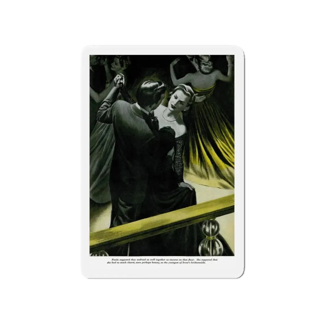 Of Course, She's Older (1), Redbook, February 1947 (Magazine Illustration) Refrigerator Magnet - The Sticker Space