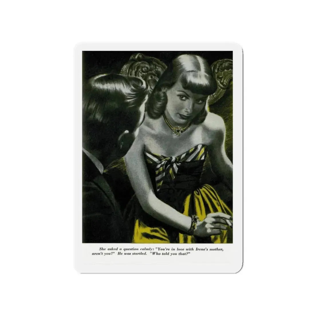 Of Course, She's Older (2), Redbook, February 1947 (Magazine Illustration) Refrigerator Magnet - The Sticker Space