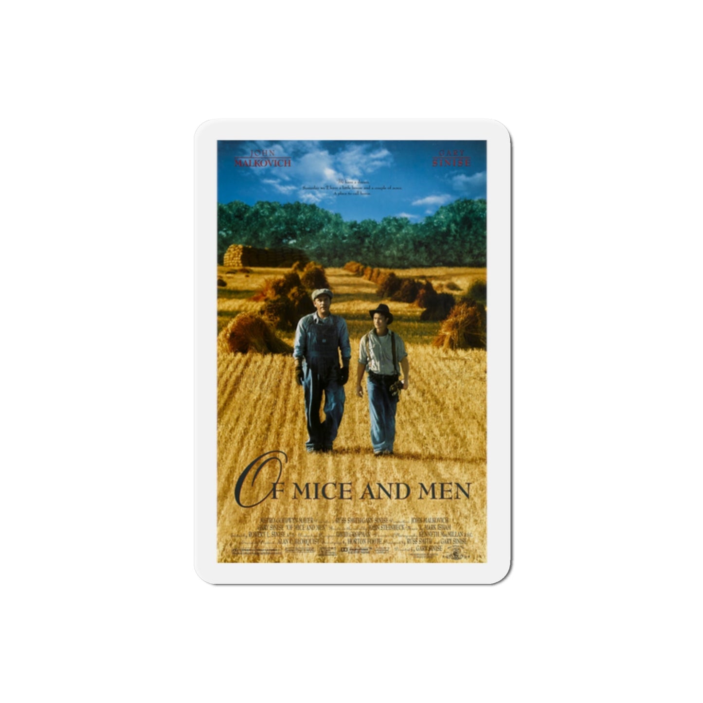 Of Mice and Men 1992 Movie Poster Die-Cut Magnet-2" x 2"-The Sticker Space