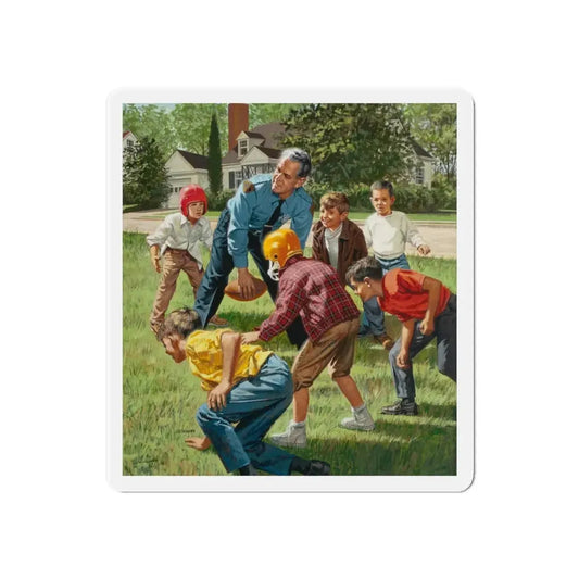 Off Duty (Magazine Illustration) Refrigerator Magnet 6 Inch - The Sticker Space