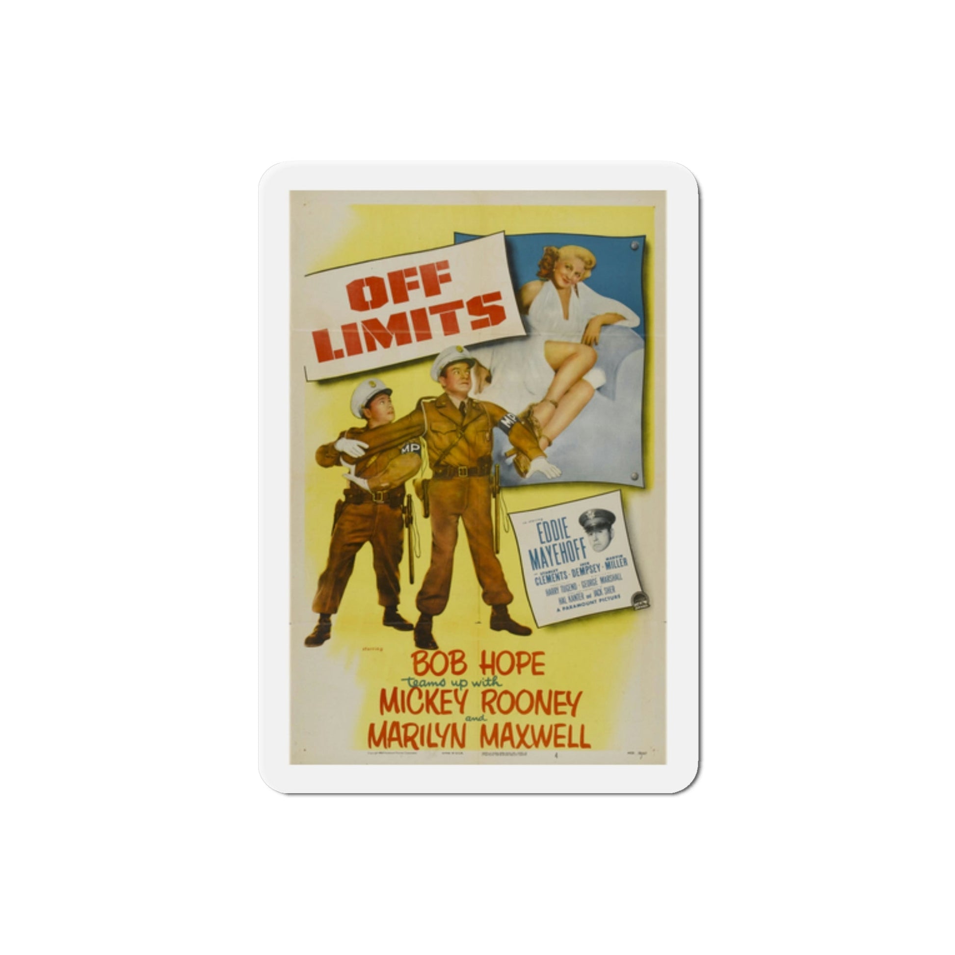 Off Limits 1952 Movie Poster Die-Cut Magnet-2 Inch-The Sticker Space