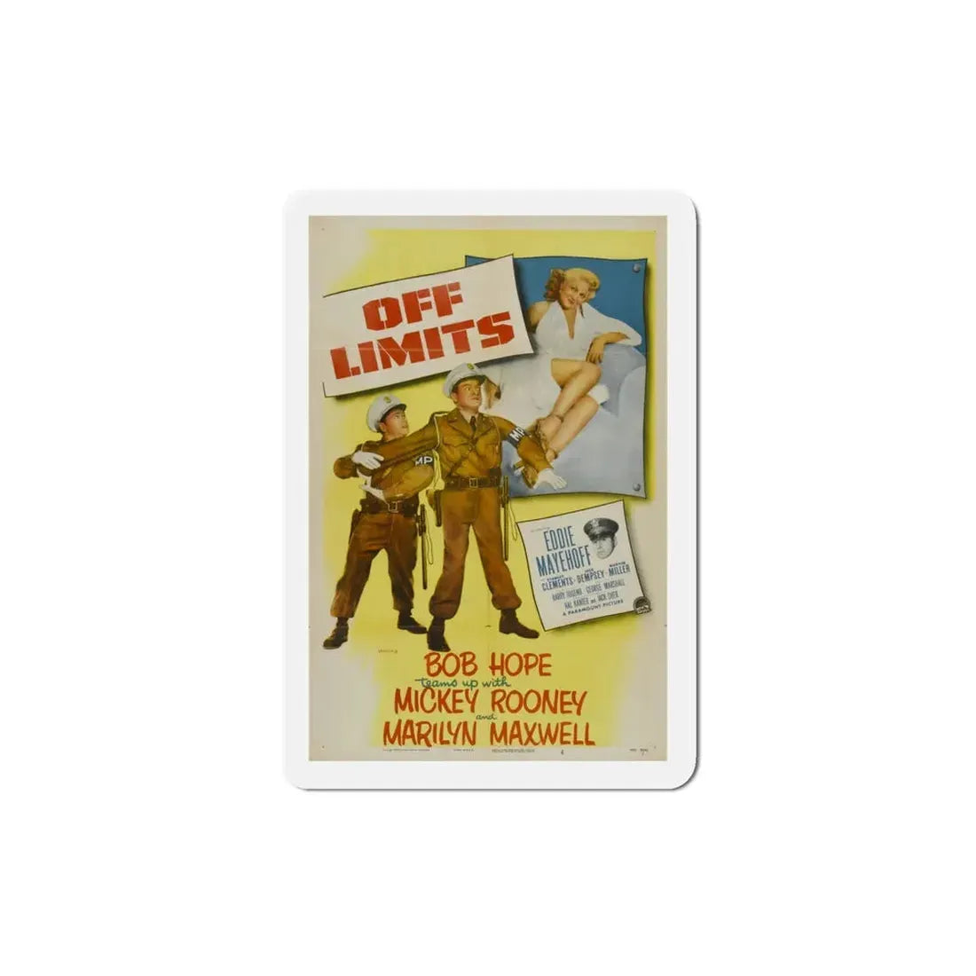 Off Limits 1952 Movie Poster Refrigerator Magnet - The Sticker Space
