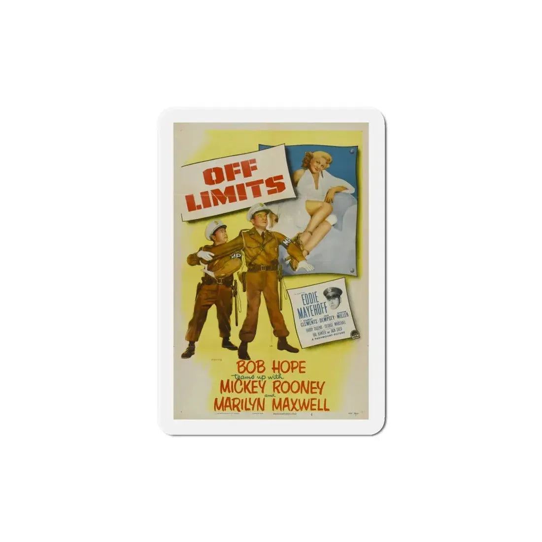 Off Limits 1952 Movie Poster Refrigerator Magnet - The Sticker Space